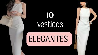 LOS 10 VESTIDOS MÁS ELEGANTES PARA FIESTAS Y EVENTOS [upl. by Gnud]