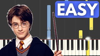 Harry Potter  Hedwigs Theme  Piano Tutorial Easy Version [upl. by Ortiz]