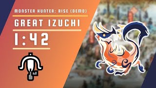 MH Rise Demo  Great Izuchi  LBG Solo  142 [upl. by Hax457]