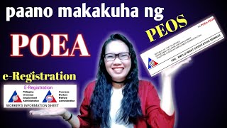 PAANO MAKAKUHA NG EREGISTRATION AT PEOS CERTIFICATE ONLINE STEP BY STEP [upl. by Stelu]