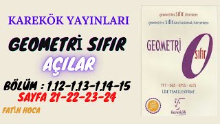 GEOMETRİ SIFIR BÖLÜM 112113114115 SAYFA 21222324 [upl. by Hannad453]