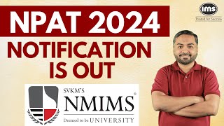 NMIMS NPAT 2024 Notification is Out  Eligibility Exam Pattern Important Dates  NPAT Exam Update [upl. by Anilem]