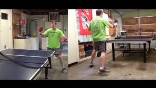 Newgy RoboPong 2050 Table Tennis Ping Pong Drills  Multicam [upl. by Wiener]