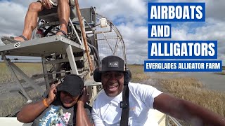 AIRBOATS AND ALLIGATORS  EVERGLADES ALLIGATOR FARM HOMESTEAD FLORIDA [upl. by Torbert]