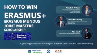 How to Win Erasmus Erasmus Mundus Joint Masters Scholarship  DIU CPC [upl. by Etnomaj93]