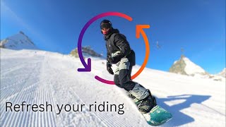 Refresh your Riding with these 2 Drills Snowboarding Tips [upl. by Rolanda961]