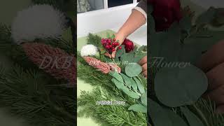 New Christmas floral design Flower Arrangement Tutorial eventflowers wedding floralevents [upl. by Eileme]