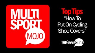 How To Put On Cycling Shoe Covers  TriGearGurucom [upl. by Jehanna]