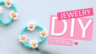 DIY Tutorial  Kralen bloem met rocailles  Zelf sieraden maken [upl. by Nyrahtak553]