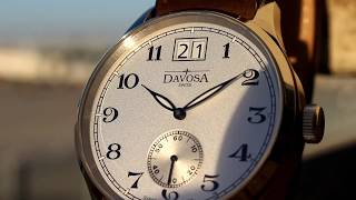 Davosa Heritage quotBIG DATEquot Swiss Wrist Watch Review [upl. by Kent]