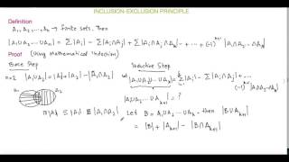 Inclusion Exclusion Principle Proof and Example [upl. by Jumbala]