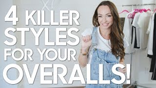 4 Ways to Style Overalls [upl. by Gnil565]