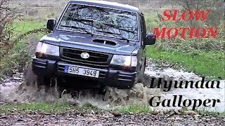 HYUNDAI GALLOPER  Slow motion [upl. by Datnow]