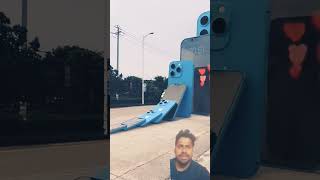 Iphone broken challenge smartphone skateboarding automobile tiktok shorts [upl. by Adis]