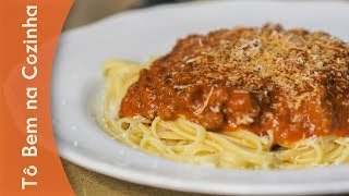 MOLHO DE TOMATE COM CARNE MOÍDA  Receita de molho com carne moída Episódio 19 [upl. by Tristis112]