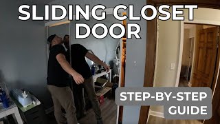 HowTo Install Sliding Closet Door  Colonial Elegance Mirrored Closet Door  Stepbystep Guide [upl. by Charmian]