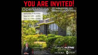 257 Arlington Rd 203 Redwood City CA 94062 🏡 Open House [upl. by Enyrehtac]