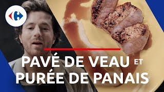 Pavé de veau et purée de Panais  1 2 3 Frais Partez   Les recettes Carrefour [upl. by Philips]