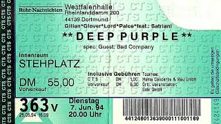 DEEP PURPLE  Westfalenhalle Dortmund Germany June 1994 Cassette [upl. by Suinuj920]