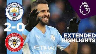 Riyad Mahrez SCORES FROM THE SPOT  City 20 Brentford  Extended Highlights [upl. by Season]