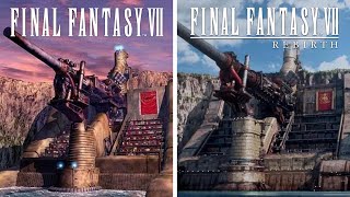 Comparing the LOCATIONS of Final Fantasy 7 and FF7 Rebirth [upl. by Chretien]