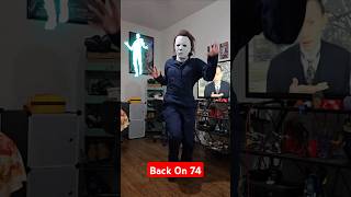 Back On 74 Fortnite emote🕺🏻 fortnite backon74 fortniteemotes michaelmyers thanksgiving [upl. by Adnovaj]