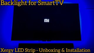 XERGY LED Strip Light With Controller  Unboxing Review amp Installation on Smart TV ⚡⚡ [upl. by Banna577]