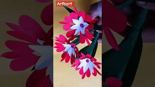 3D Beautiful Paper Flower Making Easy Home Decor Crafts Crafts With PaperPaper Craft DIY [upl. by Lindley88]