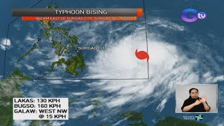 Bising intensified into a typhoon after entering PAR —PAGASA  BT [upl. by Une]