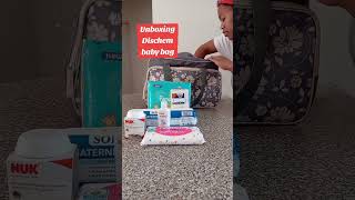 Unboxing Dischem Baby bag pregnancyjourney Nestwithme 3rdtrimester babyontheway [upl. by Oinegue]