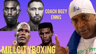 Jaron Ennis Trainer Bozy Ennis keeps it💯on Eniss Fight Subriel Matías amp Lipinets Vs Rivera [upl. by Lord]