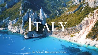 Italy 4K  Scenic Relaxation Film With Calming Music [upl. by Ponton]