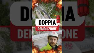 Due viadotti demoliti con esplosivo contemporaneamente  VIDEO COMPLETO👆👆 [upl. by Dawaj666]