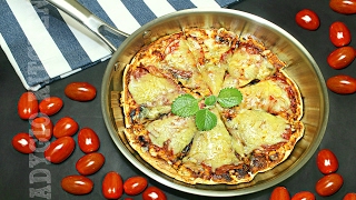 Pizza la tigaie cu salam si cascaval  Adygio Kitchen [upl. by Ecneralc]