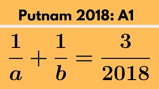 Putnam Exam  2018 A1 [upl. by Temirf]