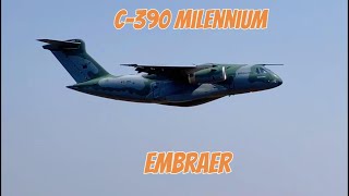 Embraer C 390 Millenium Air Demonstration  Botucatu 2024 [upl. by Yaya]