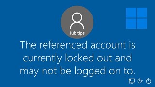 Fix The referenced account is currently locked out error in Windows  Unlock Windows account 2024 [upl. by Neyuq]