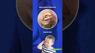 Ear pain amp Ear Discharge in kids 😔 earpain eardrop parentingtips eardischarge earinfection [upl. by Rellim]