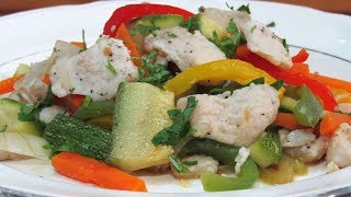 Pescado Salteado Con Vegetales ¡Muy Rico [upl. by Gnidleif]