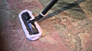 How to Clean a Travertine Floor with a Steam Cleaner [upl. by Koppel]