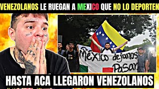 VENEZOLANOS LLORAN POR QUE SON DEPORTADOS DE MEXICO 🇲🇽 [upl. by Nosned]