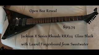 Jackson X Guitar Series Rhoads RRX24 Flying V Black w Laurel Fingerboard [upl. by Hahnke]