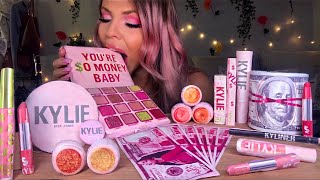 ASMR EDIBLE KYLIE JENNER 22ND BIRTHDAY COLLECTION EDIBLE KYLIE MONEY MAKEUP PALETTE MUKBANG 먹방 [upl. by Ellekim490]