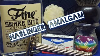 Haslinger Amalgam Aloe Vera Calendula Honey Sandalwood  Wet Shaving Παραδοσιακό Ξύρισμα [upl. by Oremodlab738]