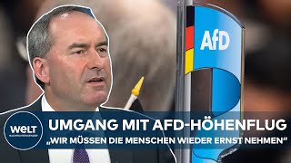 AFD IM UMFRAGEHOCH FreieWählerChef Aiwanger richtet Appell an Parteien in Deutschland [upl. by Atiuqcir]