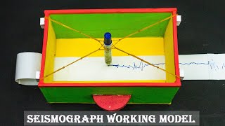 Seismograph Working Model  Science Projects [upl. by Dur]