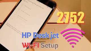 HP Printer Setup  Deskjet 2700 amp 2752  How to Setup [upl. by Natika]