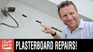 How to Repair Holes in Plaster [upl. by Enived]