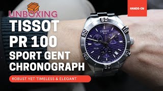 UNBOXING TISSOT PR 100 SPORT GENT CHRONOGRAPH T1016171104100 [upl. by Suiraj]