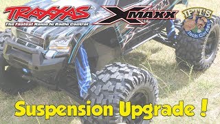 03 Traxxas XMAXX 8S  Suspension Upgrade Shock amp Spring Setup [upl. by Arama724]